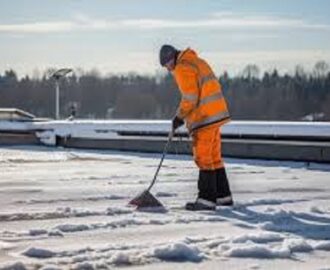 flat roof snow ice removal NJ