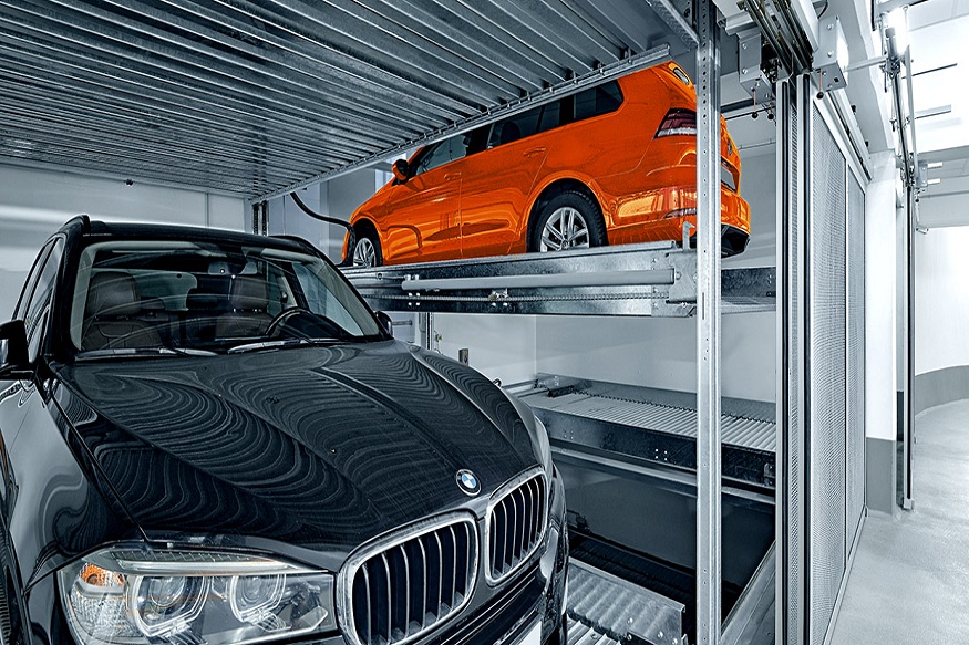 semi automatic parking system