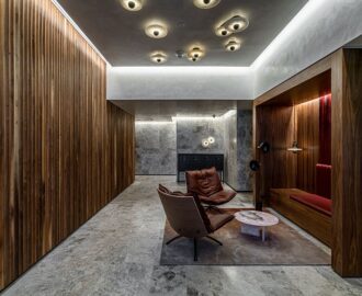 Wood and Polished Plaster Walls